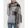 Fashion Long Châle Big Grid Winter Warm Scarf